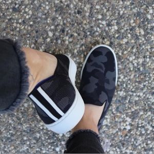 Rothy’s camo slip on sneakers